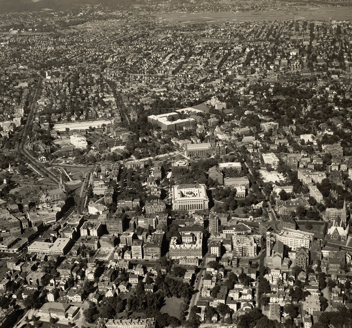 Columnist and Harvard alum Walter Lippmann was crucial to establishing the Fellowship on the Harvard campus, shown here in 1925