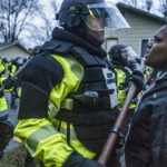 In Brooklyn Center, Minn., on April 12, 2021, protesters clashed with police over the shooting death of Daunte Wright at a rally at the Brooklyn Center Police Department