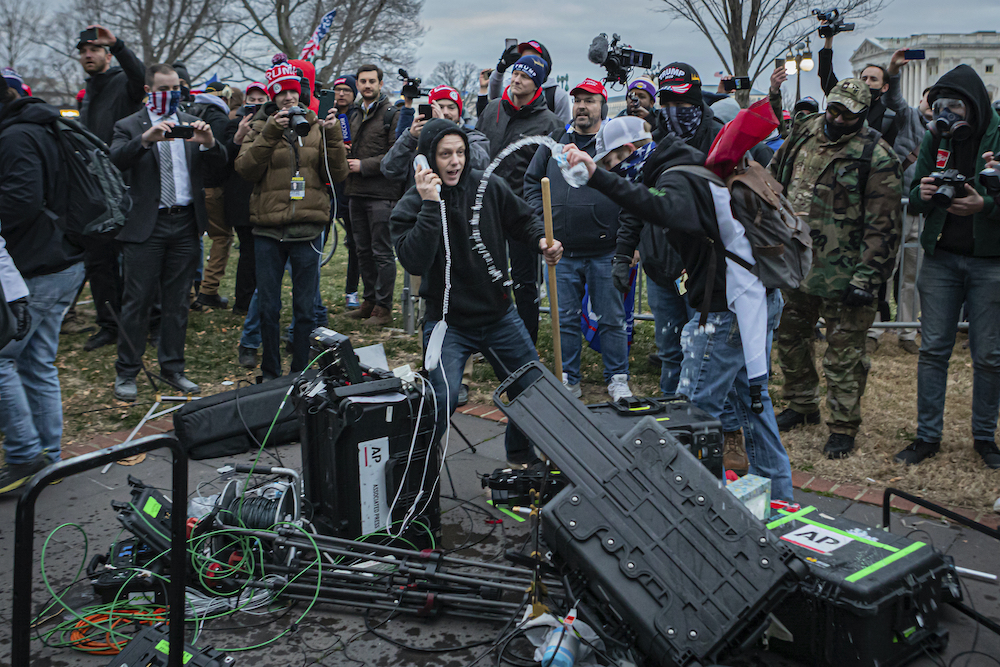 Image for After the Capitol Riot, Journalists Contend with Rage against the Media