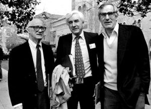 From left: war correspondents Keyes Beech, William Tuohy, and David Halberstam