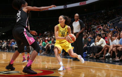 Image for WNBA superstar Sue Bird rates sports coverage and finds room for improvement