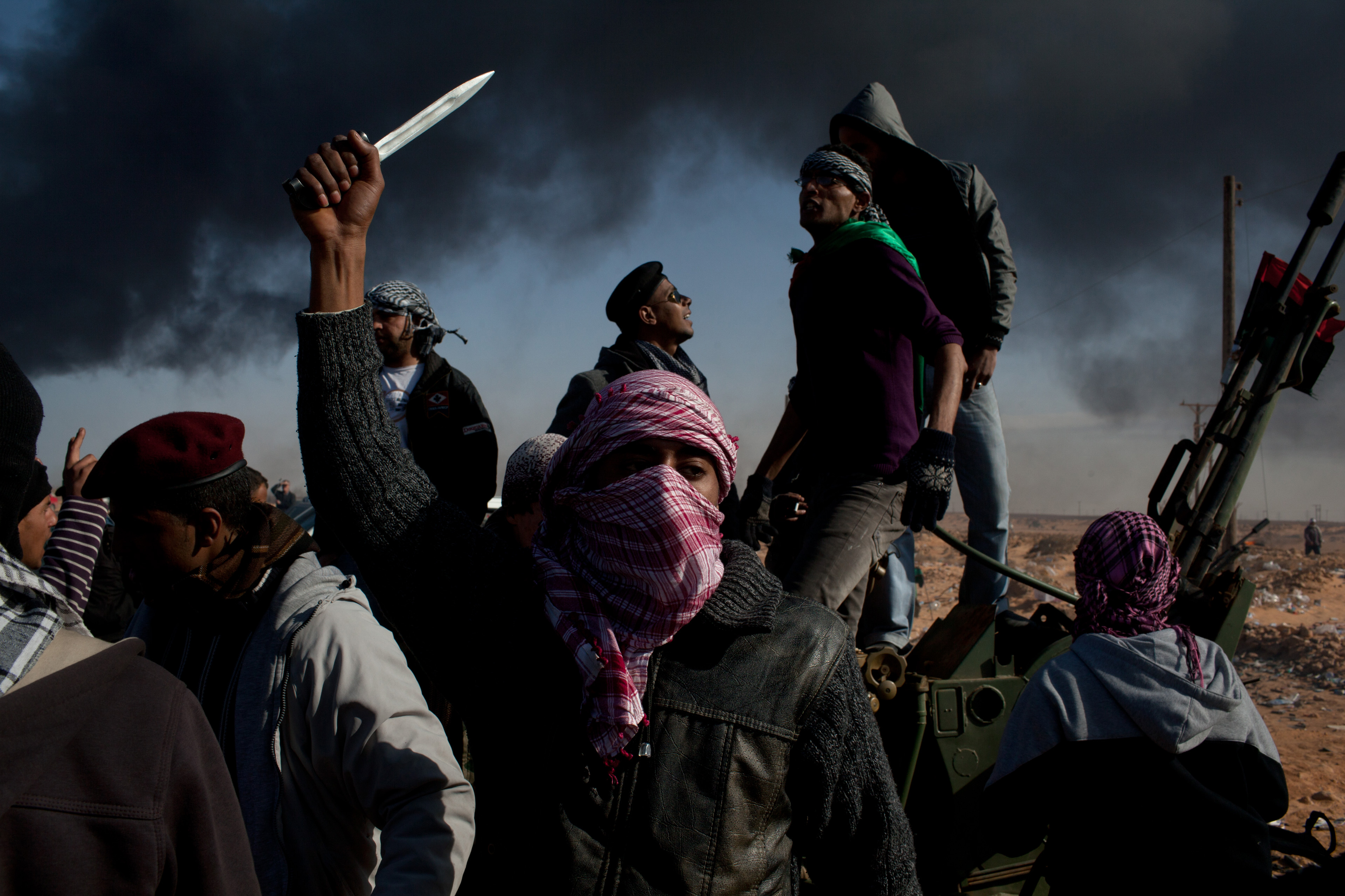 Days after taking this image in Libya in 2011, Tyler Hicks was held captive by government soldiers for six days along with three other journalists