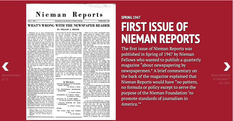 Image for Nieman Reports @ 75