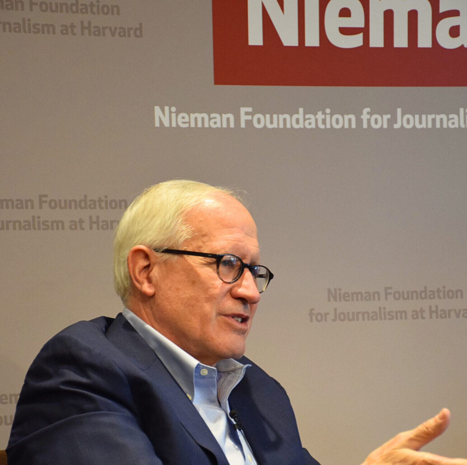 close up of David McCraw at the Nieman Foundation for Journalism