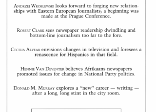 Fall 1990: Journalists of all Post Communist Lands, Unite!