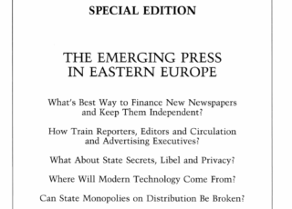 Special Issue 1990: The Emerging Press In Eastern Europe