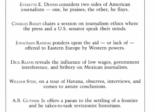 Summer 1990: Journalists of all Post Communist Lands, Unite!