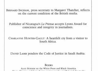 Winter 1986: The Temper of the British Press