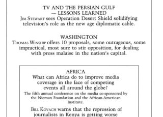 Winter 1990: Television and the Persian Gulf: Lessons Learned