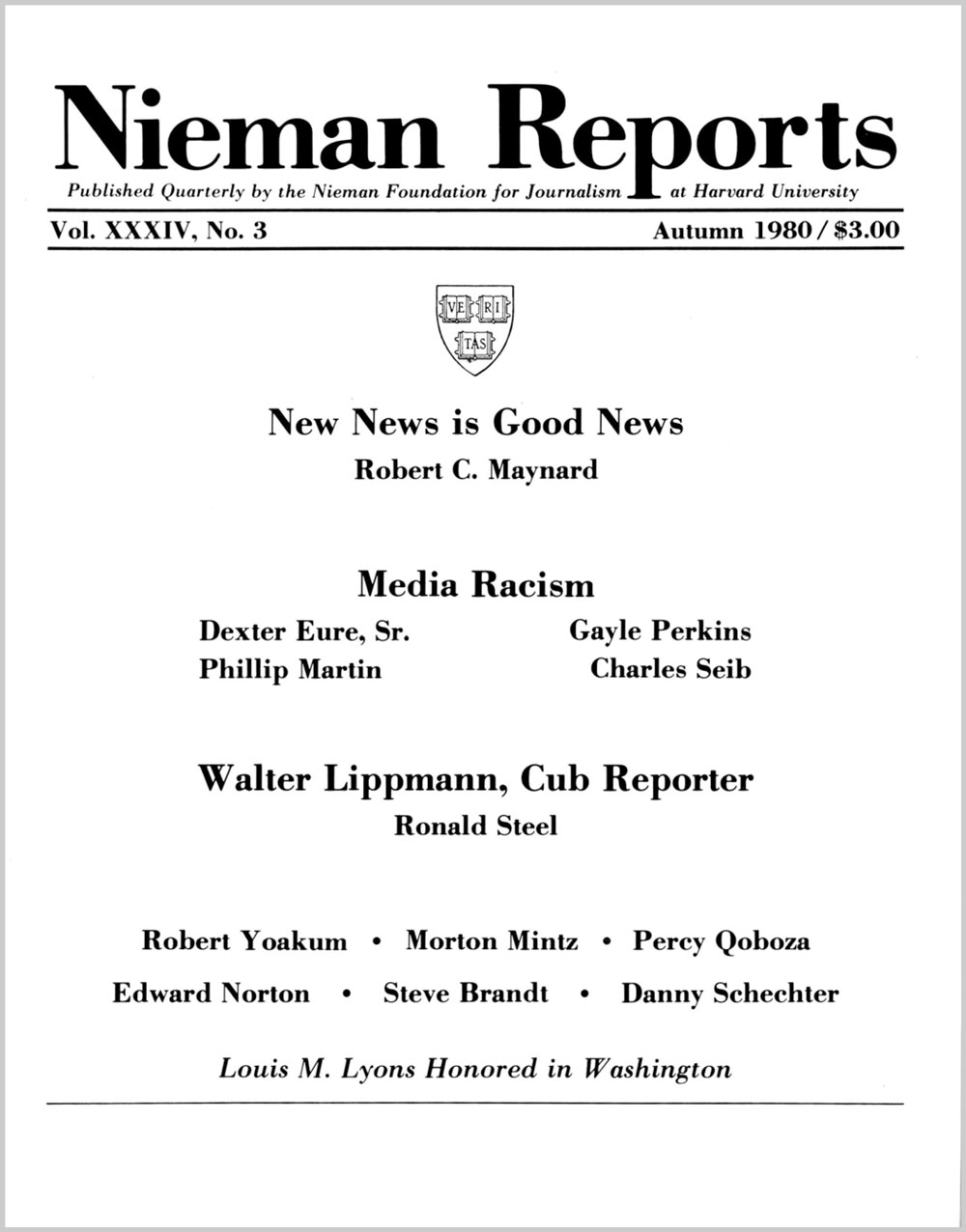 Image for Fall 1980: New News is Good News