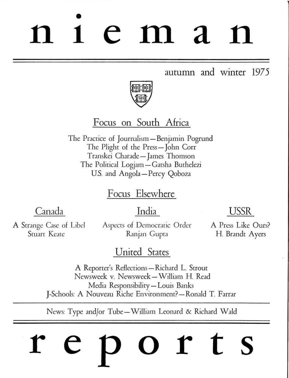 Image for Fall – Winter 1975: Focus on South Africa