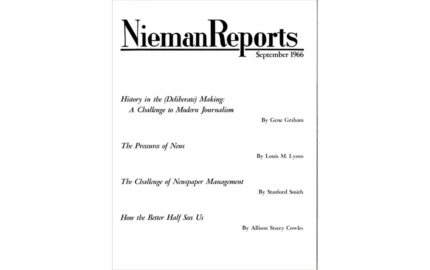 History in the (Deliberate) Making: A Challenge to Modern Journalism