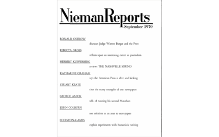 Judge Warren Burger and the Press
