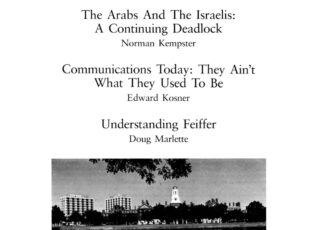 Fall 1983: The Arabs And The Israelis: A Continuing Deadlock
