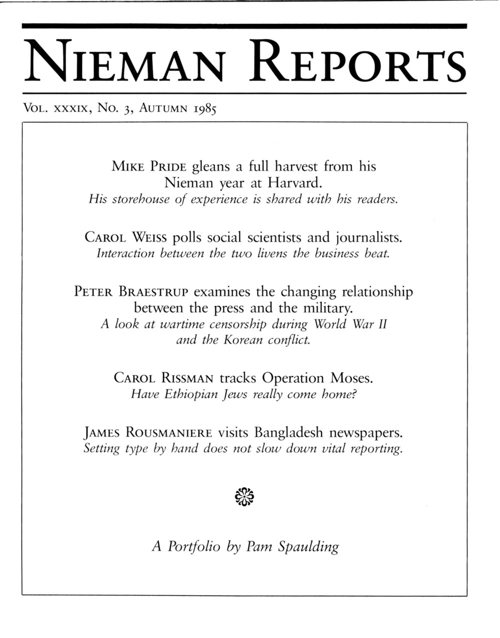 Image for Fall 1985: A Year At Harvard