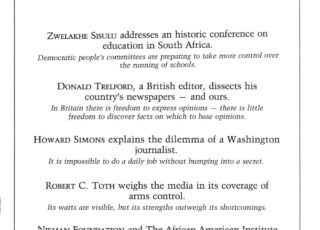 Fall 1986: People's Education for People's Power