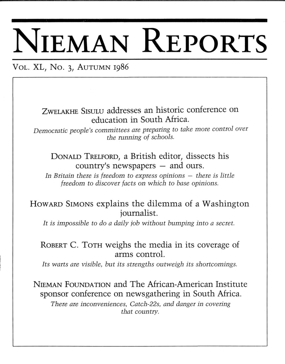 Image for Fall 1986: People’s Education for People’s Power