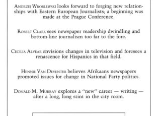 Fall 1990: Journalists of all Post Communist Lands, Unite!