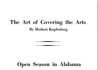 Spring 1965: The Art of Covering the Arts