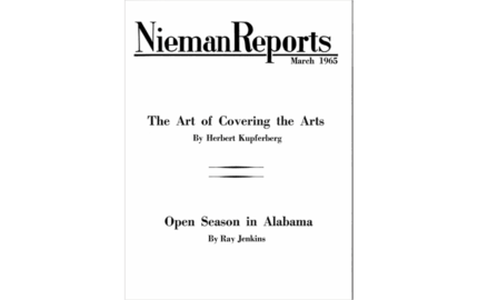 The Art of Covering the Arts