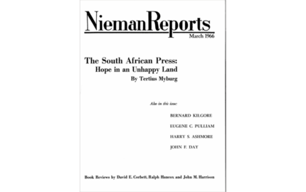 The South African Press: Hope in an Unhappy Land