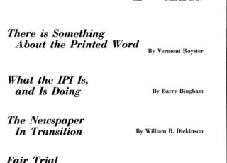 Spring 1967: There is Something About the Printed Word