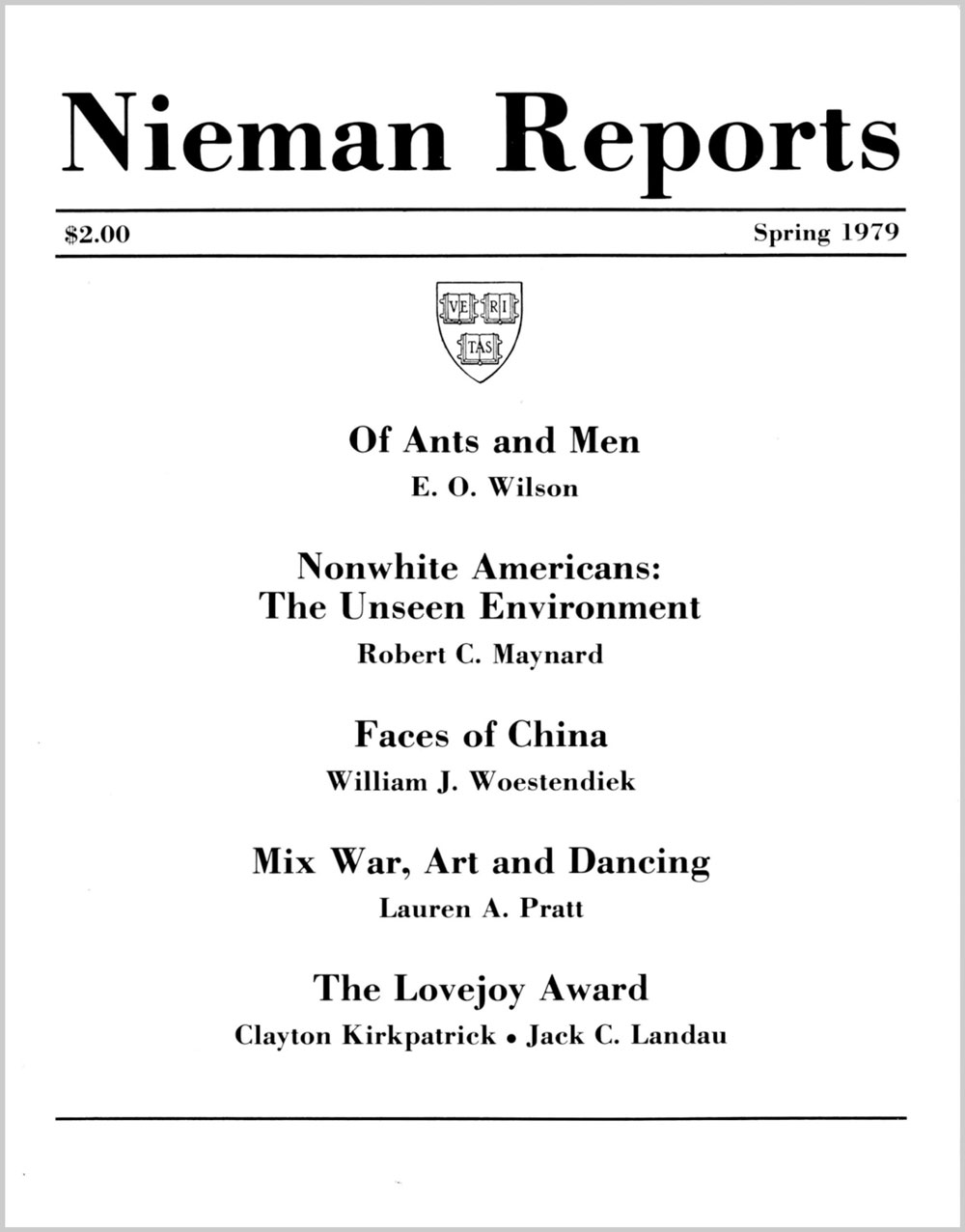 Image for Spring 1979: Of Ants and Men