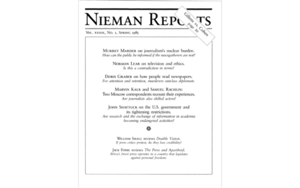 Journalism's Nuclear Burden
