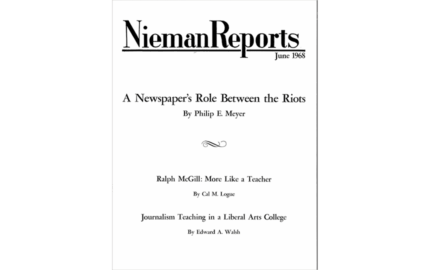 A Newspaper's Role Between the Riots