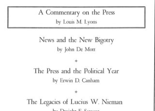 Summer 1972: A Commentary on the Press