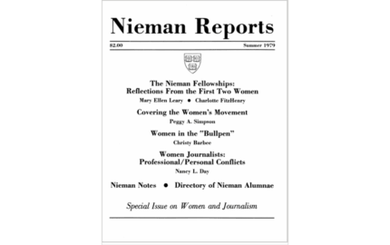 Special Issue on Women and Journalism