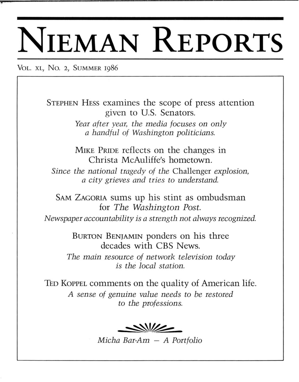 Image for Summer 1986: The Noted Few