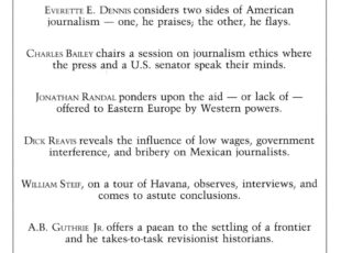 Summer 1990: Journalists of all Post Communist Lands, Unite!