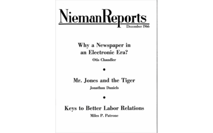 Why a Newspaper in an Electronic Era?