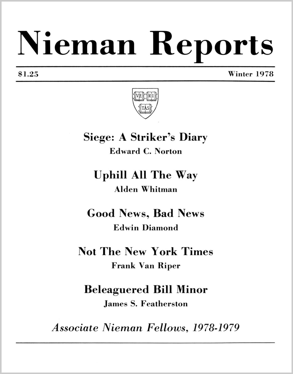 Image for Winter 1978: Siege: A Striker’s Diary
