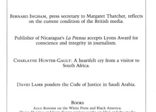 Winter 1986: The Temper of the British Press