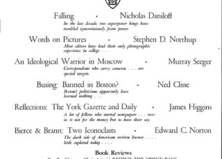Fall 1974: Falling