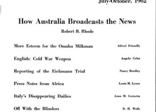 Summer 1962: How Australia Broadcasts the News