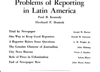 Fall 1957: Problems of Reporting in Latin America