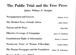 Fall 1960: The Public Trial and the Free press