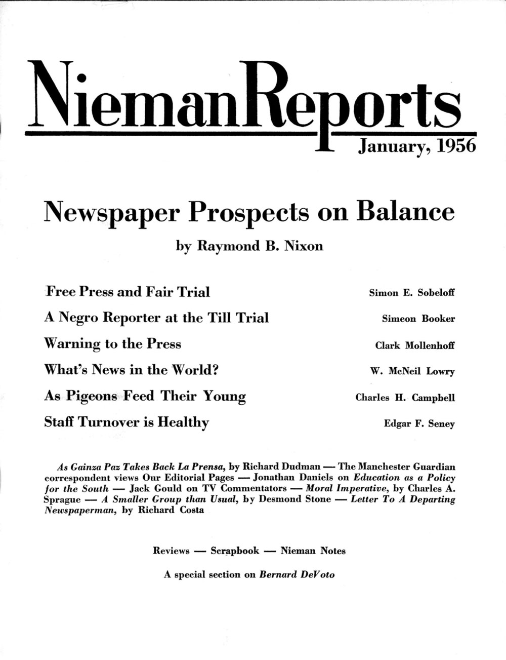 Image for Spring 1956: Newspaper Prospects on Balance