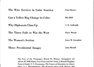Spring 1964: The Wire Service in Latin America