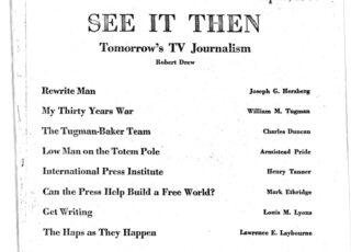 Summer 1955: See It Then: Tomorrow's TV Journalism