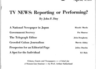 Summer 1956: TV News: Reporting or Performing?