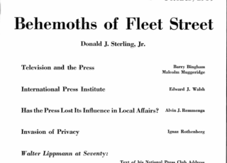 Winter 1959: Behemoths of Fleet Street