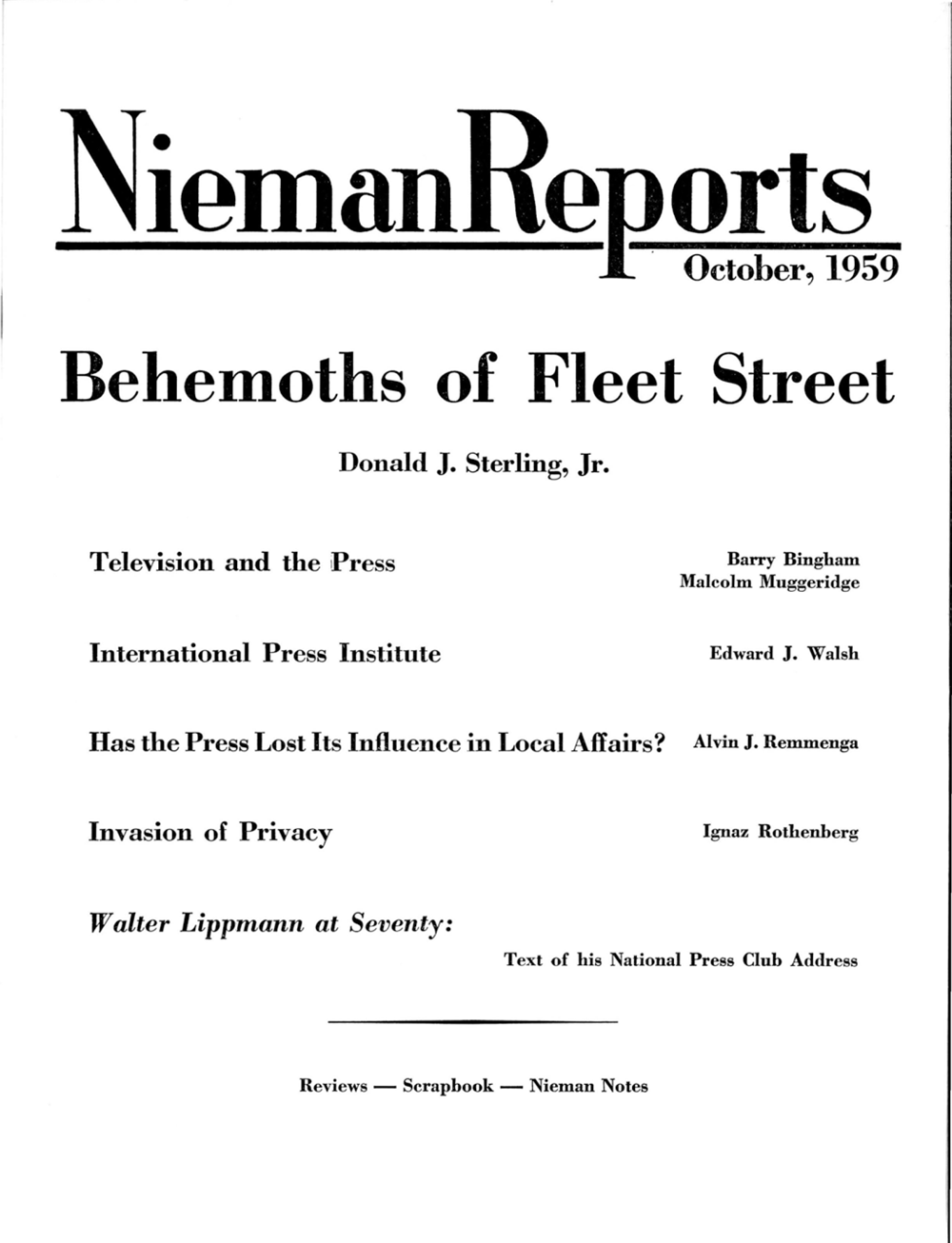 Image for Winter 1959: Behemoths of Fleet Street