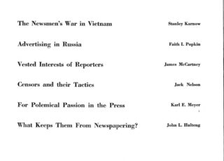 Winter 1963: The Newsmen's War in Vietnam