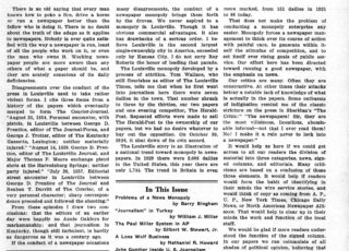 Fall 1947: Problems of a News Monopoly