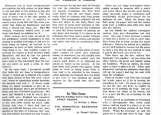 Winter 1947: What's Wrong With the Newspaper Reader