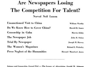 Spring 1957: Are Newspapers Losing The Competition For Talent?
